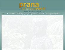 Tablet Screenshot of pranarainforestretreat.com
